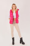 Fuşya Oversize Yelek 0015-1