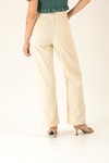Gabardin Palazzo Bayan Pantolon - 4163-1 Taş