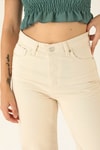 Gabardin Palazzo Bayan Pantolon - 4163-1 Taş