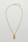 Gold Külçe Kolye 0136