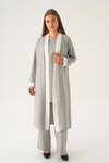 Gri 3'lü Kimono Takım 4018A