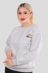 Gri Arızona Arma Detay Sweat 3592