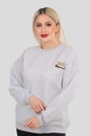 Gri Arızona Arma Detay Sweat 3592