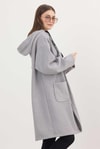 Gri Astarsız Kaşe Hırka 3049A