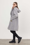 Gri Astarsız Kaşe Hırka 3049A