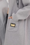 Gri Astarsız Kaşe Hırka 3049A