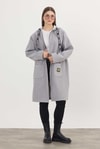 Gri Astarsız Kaşe Hırka 3049A