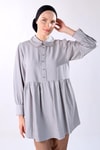 Gri Bebe Yaka Tunik 4069A
