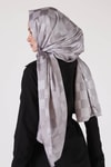 Gri Dama Desen Şal 5664