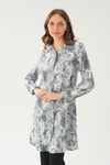 Gri Desenli Tunik 4236A
