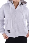 Gri Fermuar Detay Sweat 9171M