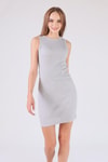 Gri Halter Yaka Mini Elbise 2616