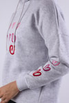 Gri Kalp Nakışlı Sweat 9154M