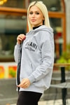 Gri Miami Baskılı Sweat 8637