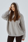 Gri Monaco Nakış Kapüşonlu Sweat 3730