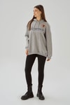 Gri Monaco Nakış Kapüşonlu Sweat 3730