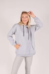 Gri Oversize Bağcıklı Sweat 8135M
