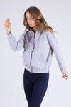 Gri Oversize Fermuarlı Sweat 8126M