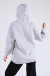 Gri Oversize Uzun Fermuarlı Sweat 8124M