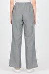 Gri Pamuklu Bel Lastikli Wide Leg/Bol Paça Pantolon 4754A