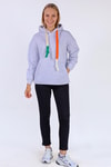 Gri Renkli İpli Kapüşonlu Sweat 9173M