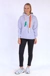 Gri Renkli İpli Kapüşonlu Sweat 9173M
