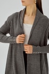 Gri Simli Hırka 3345