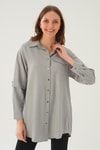 Gri Tek Cep Tunik 4237A