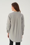 Gri Tek Cep Tunik 4237A