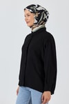 Haki Yaprak Desenli Eşarp 3004