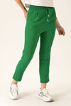 Havuç Bayan Pantolon - 6530A Benetton Yeşili