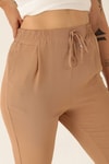 Havuç Bayan Pantolon - 6530A Vizon