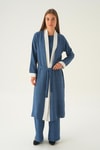 İndigo 3'lü Kimono Takım 4018A