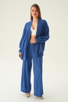İndigo Kimono Pantolon Takım 6657A