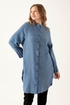 İndigo Kol Drapeli Tunik 6749A