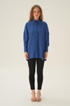 İndigo Oversize Gömlek 6931A