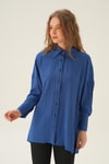 İndigo Oversize Gömlek 6931A