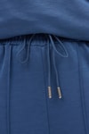 Kadın Alt-Üst Takım-İndigo Cepli Kapüşonlu Tunik Pantolon Takımı 8105A-rulem