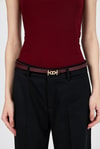 Kadın Atlet-Bordo İnce Askılı Çıtçıtlı Bodysuit 13255-rulem