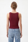 Kadın Atlet-Yuvarlak Yaka Crop Atlet 8163A Bordo -rulem