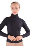 Kadın Body-Balıkçı Yaka Bluz 9902 Siyah -rulem
