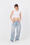 Kadın Body-Beyaz Bisiklet Yaka Crop Atlet 9189M-rulem