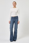 Kadın Body-Ekru Bisiklet Yaka Kurdele Aplike Detaylı Kadın Crop Body 8264A-rulem