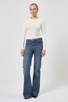 Kadın Body-Ekru Bisiklet Yaka Kurdele Aplike Detaylı Kadın Crop Body 8264A-rulem