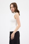 Kadın Body-Ekru Kadın Kolsuz Yüksek Yaka Body 8155A-rulem