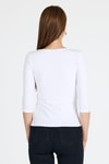 Kadın Body-Ekru Kare Yaka Örme Body 9193M-rulem