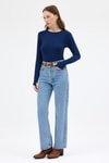Kadın Body-Laci Premium/Viskoz Yumuşak Kumaşlı Parmak Geçmeli Crop Bluz 8162A-rulem