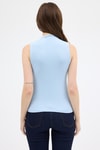 Kadın Body-Mavi Kadın Kolsuz Yüksek Yaka Body 8155A-rulem
