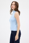 Kadın Body-Mavi Kadın Kolsuz Yüksek Yaka Body 8155A-rulem