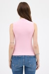 Kadın Body-Pembe Kadın Kolsuz Yüksek Yaka Body 8155A-rulem